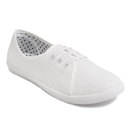 Baskets Nouées Slip On BE43 Blanc blanche 2