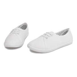 Baskets Nouées Slip On BE43 Blanc blanche 4