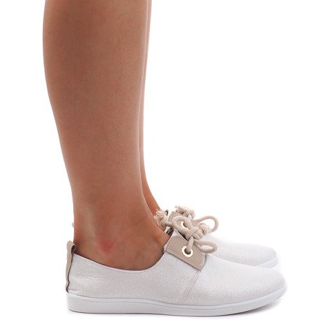 Baskets à lacets argentées VT80-3 gris 1