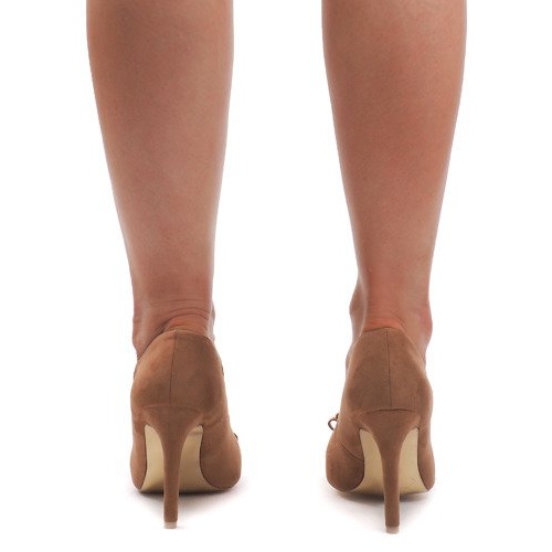 Talons hauts en daim TR-3H432-4 Camel brun 1