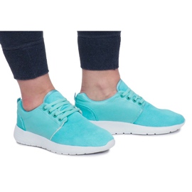 Baskets de sport menthe vert 1