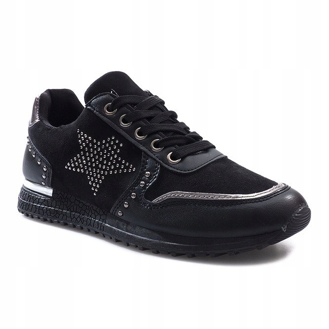 Baskets de sport noires Rosalie le noir 1
