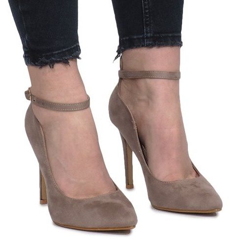 Escarpins kaki sur un talon Heaven multicolore vert 2