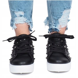 Baskets noires Montpellier clous 1