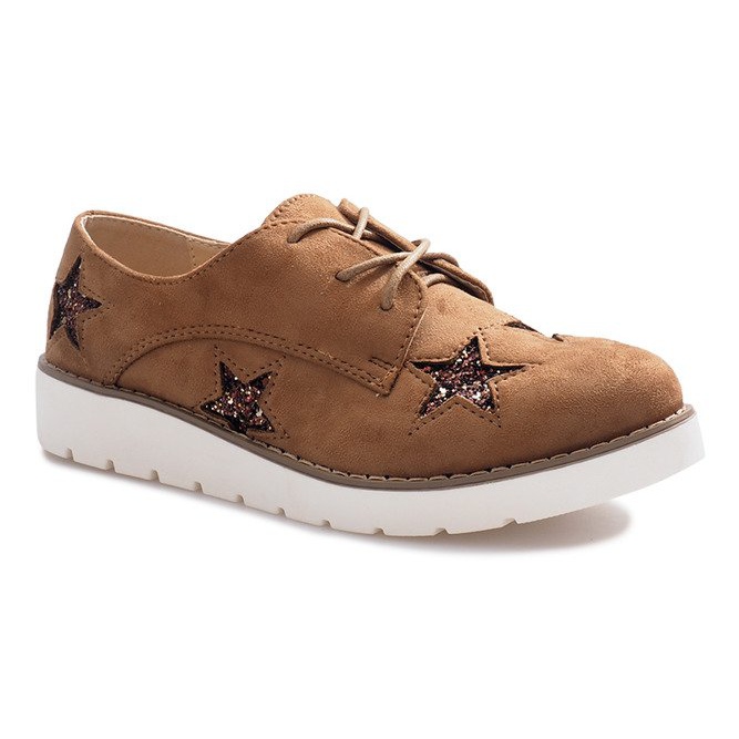 Mocassins camel avec Big Stars brun 1