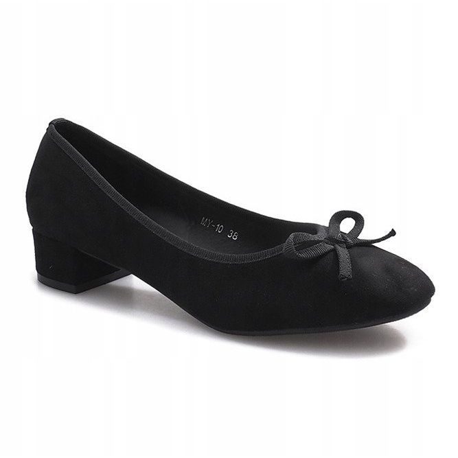 Escarpins noirs sur le poteau Espanola le noir 1