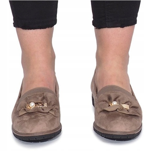 Slip-on kaki avec nœud Pearl Inside multicolore vert 1