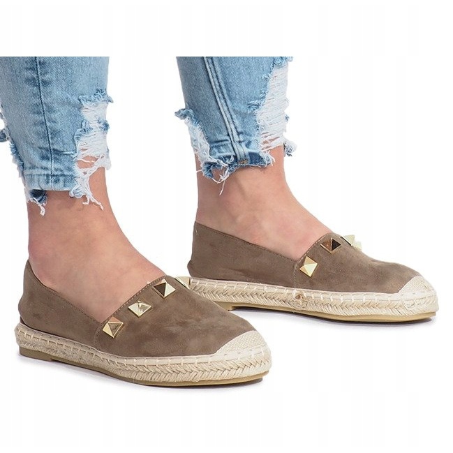 Espadrilles or soleil olive multicolore vert 1
