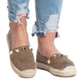 Espadrilles or soleil olive multicolore vert 3