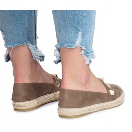 Espadrilles or soleil olive multicolore vert 4