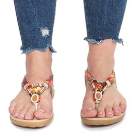 Sandales plates dorées avec losanges Sprat 1