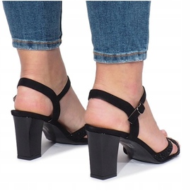 Sandales à talons noires 62225 le noir 1