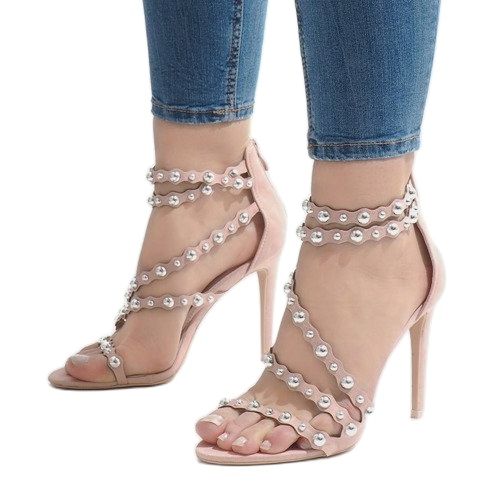 Escarpins roses LE042P découverts multicolore 1 Escarpins roses LE042P découverts multicolore 1