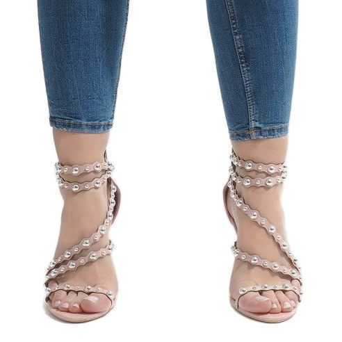 Escarpins roses LE042P découverts multicolore 2 Escarpins roses LE042P découverts multicolore 2