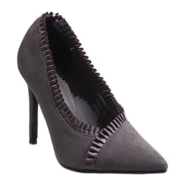 Talons hauts classiques gris C72P 1