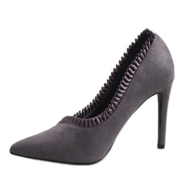 Talons hauts classiques gris C72P 2