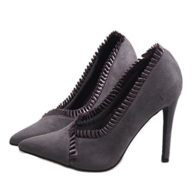 Talons hauts classiques gris C72P 3