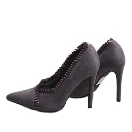 Talons hauts classiques gris C72P 4