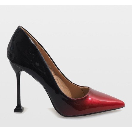 Escarpins LE030P laqués rouge 2