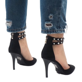 Sandales noires à talons hauts B-51 le noir 3