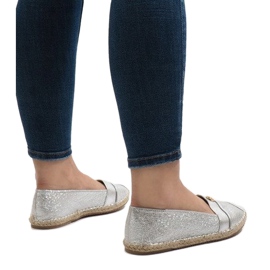 Espadrilles argentées GFXWFD2 gris 2
