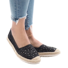 Espadrilles noires H6560 le noir 1