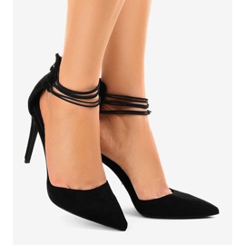 Escarpins noirs sur broche 6941-P le noir 2 Escarpins noirs sur broche 6941-P le noir 2
