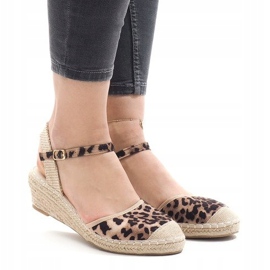 Espadrilles compensées léopard LLI-3M88-51 multicolore 1