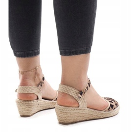 Espadrilles compensées léopard LLI-3M88-51 multicolore 2