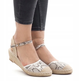 Sandales compensées serpent espadrilles LLI-3M88-51 multicolore 2