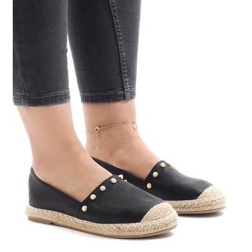 Espadrilles noires A7-001 le noir 1