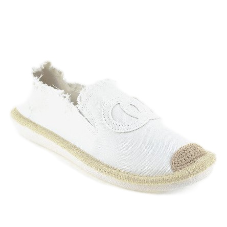Espadrilles à enfiler blanches NB273P-3 1