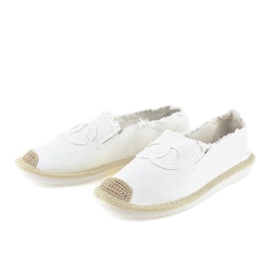 Espadrilles à enfiler blanches NB273P-3 2