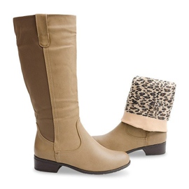 Bottes Hautes Chaudes 8524 Kaki vert 2
