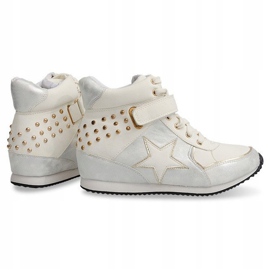 Baskets De Sport Sur Compensée 308 Blanc blanche 1