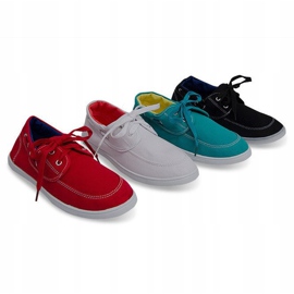 Mocassins en toile de baskets VB14 Vert 3
