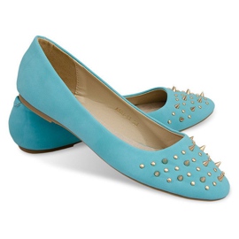 BM Ballerines Avec Clous A507 Bleu 1