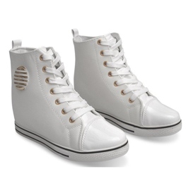 Baskets à la mode B118 Blanc blanche 3