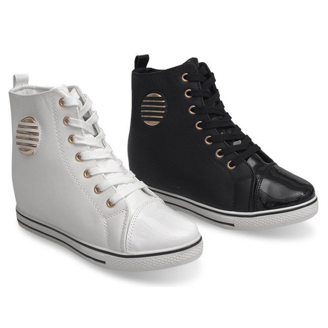 Baskets à la mode B118 Blanc 1