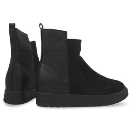 Bottes Compensées Hautes 8318 Noir le noir 1