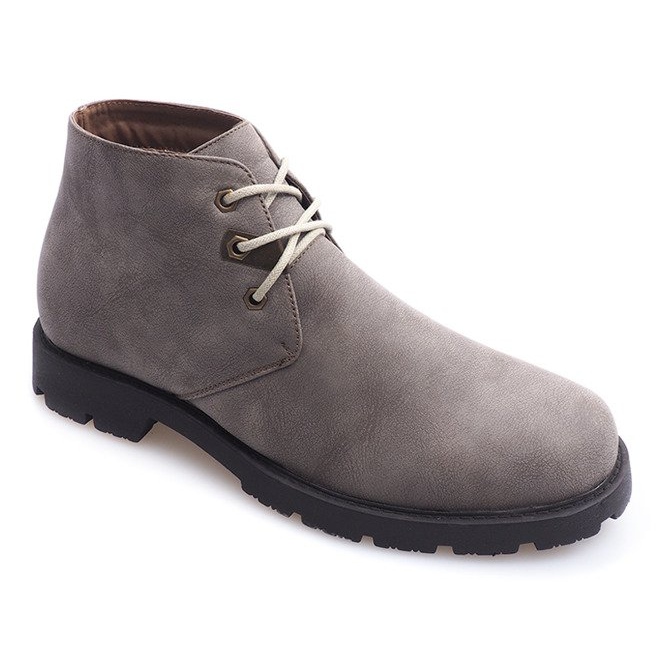 Chaussures Hautes à Lacets 81909 Taupe gris 1