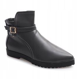 Bottes élégantes chaudes avec boucle HW12 Gris 2