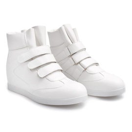 Baskets Compensées À La Mode JT3 Blanc blanche 2