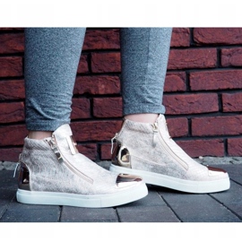 Baskets montantes Q55 Or doré 1