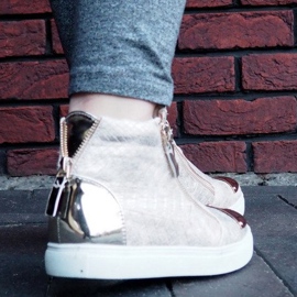 Baskets montantes Q55 Or doré 2