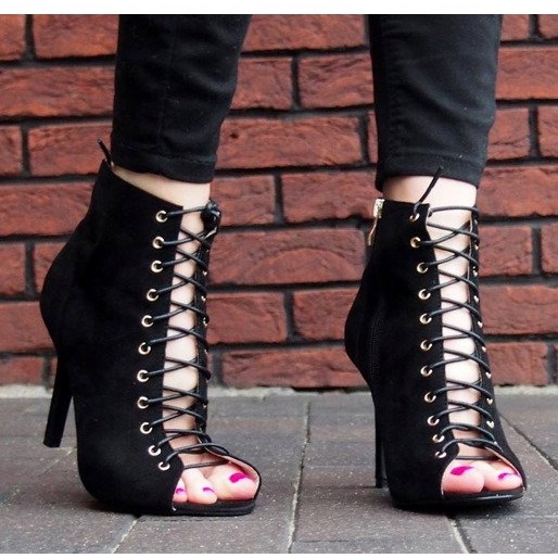 Bottes / bottes ouvertes Laila 5003 Noir 1