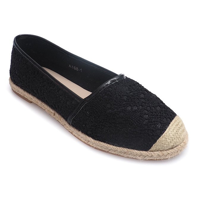 Ballerines Espadrilles A168 Noir le noir 1