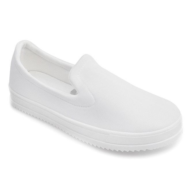Baskets Slip On M011 Blanc blanche 1
