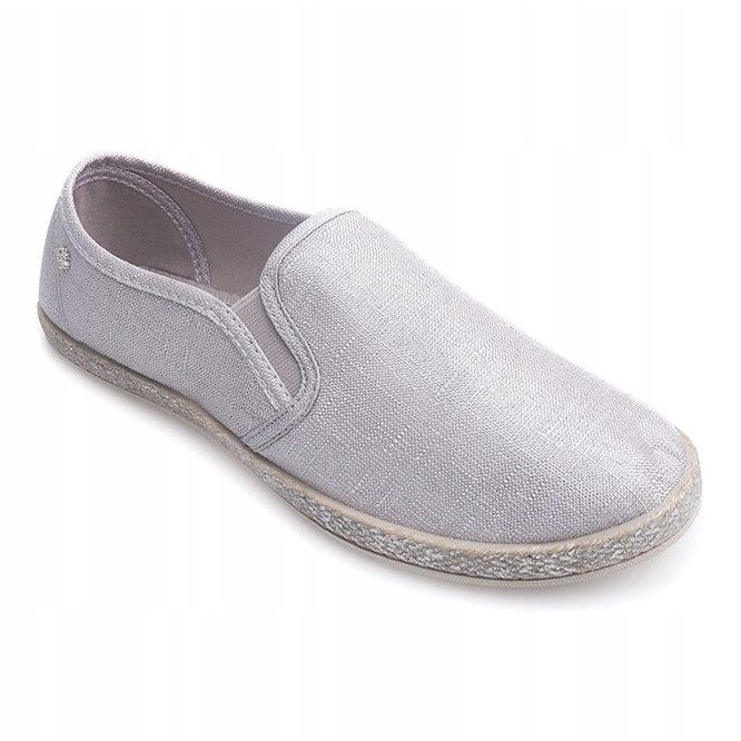 Espadrilles Brillantes B740 Argent gris 1 Espadrilles Brillantes B740 Argent gris 1