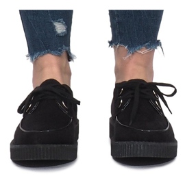 Bottes Creepers sur la plate-forme noire 060SS le noir 1